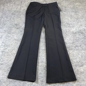 Nue Options Julia Dress Pants Women's 4 Petite Black Flared Leg Stretch‎ Office